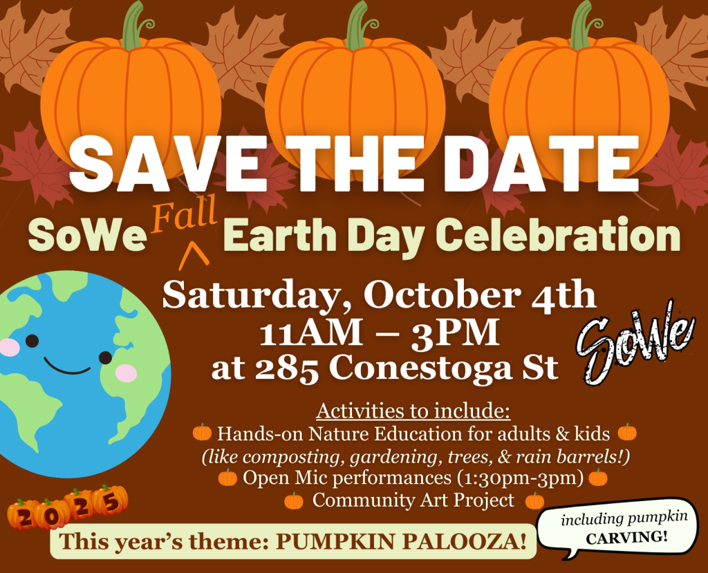SoWe Fall Earth Day Celebration Save the Date flyer