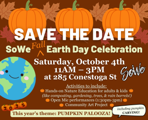SoWe Fall Earth Day Celebration Save the Date flyer