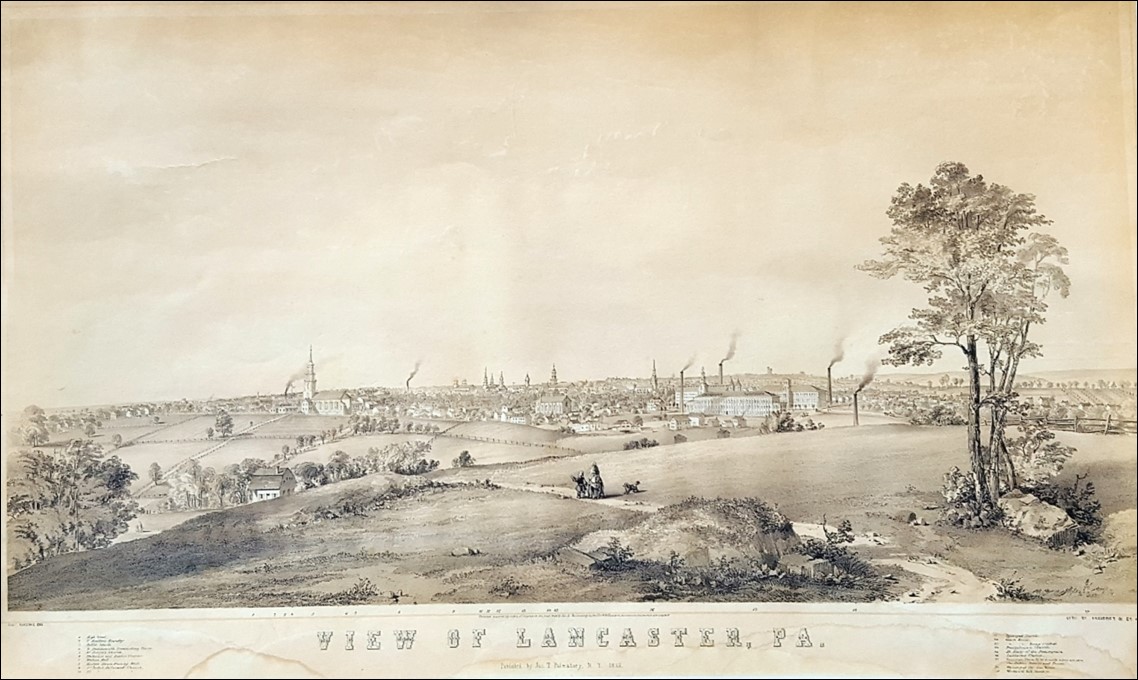 An Old Lithograph Captures Cabbage Hill on the Cusp of Development
